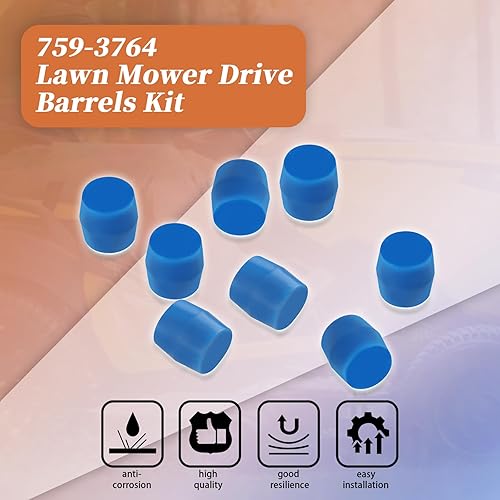 Miniatura 4 de 759-3764 Kit de barriles de accionamiento para cortacésped compatible con GT GSE LT GS GSX XT3 44 48 54 2554 2550 (8 piezas)