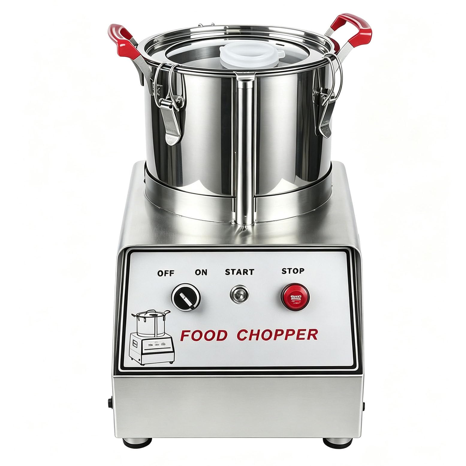 WYBYYDS 1800W Commercial Food Processor 1400W15L