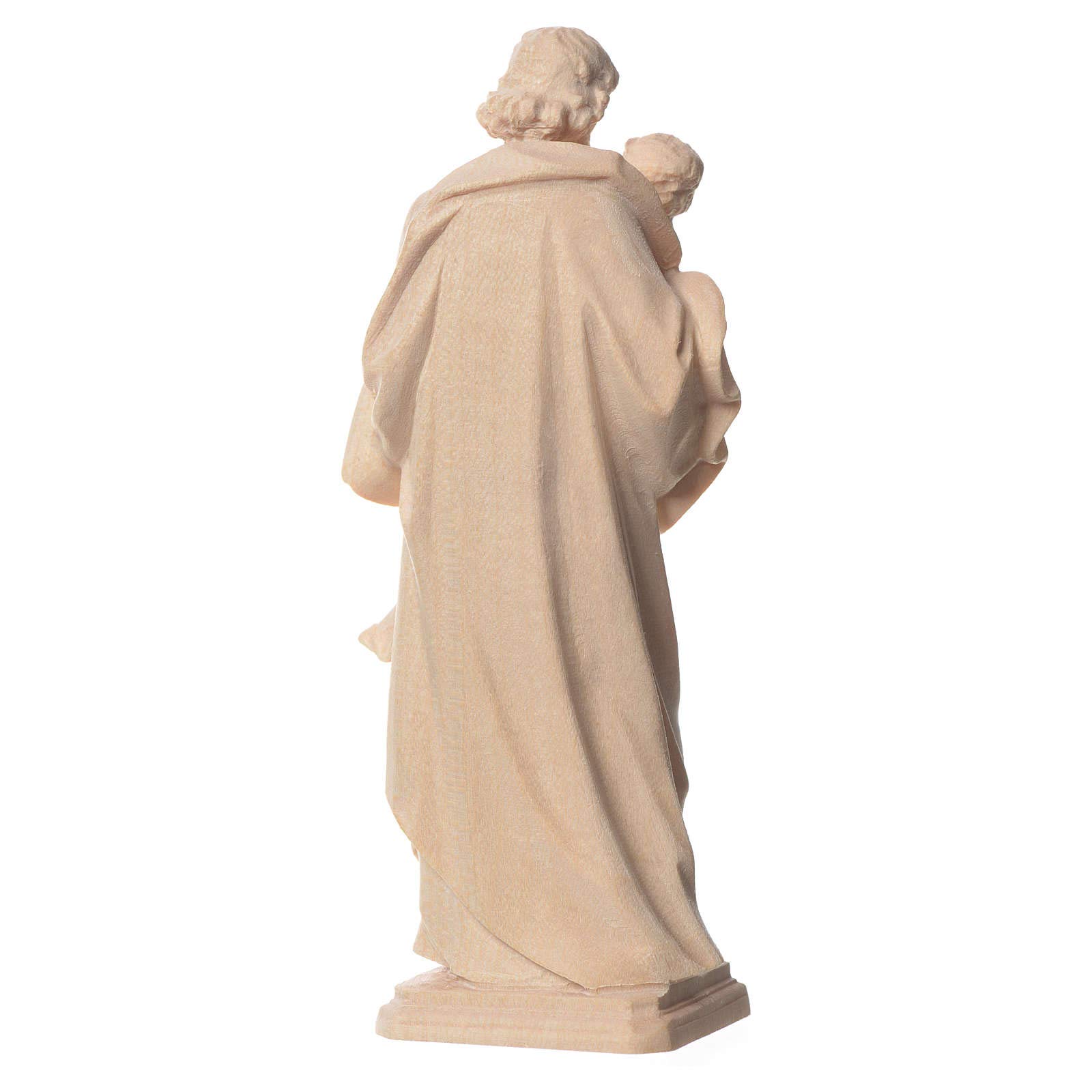 Holyart Imagen San José de Guido Reni de Madera Natural de la Val Gardena, 12 cm (4.73 Inc.)
