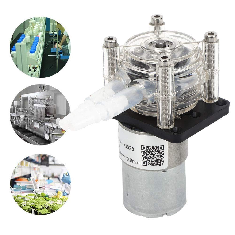 Pompa Peristaltica a Grande Flusso 12V/24V G928 Pompa Dosatrice da 500 Ml/min Pompa Peristaltica per Laboratorio Acquario (24V)