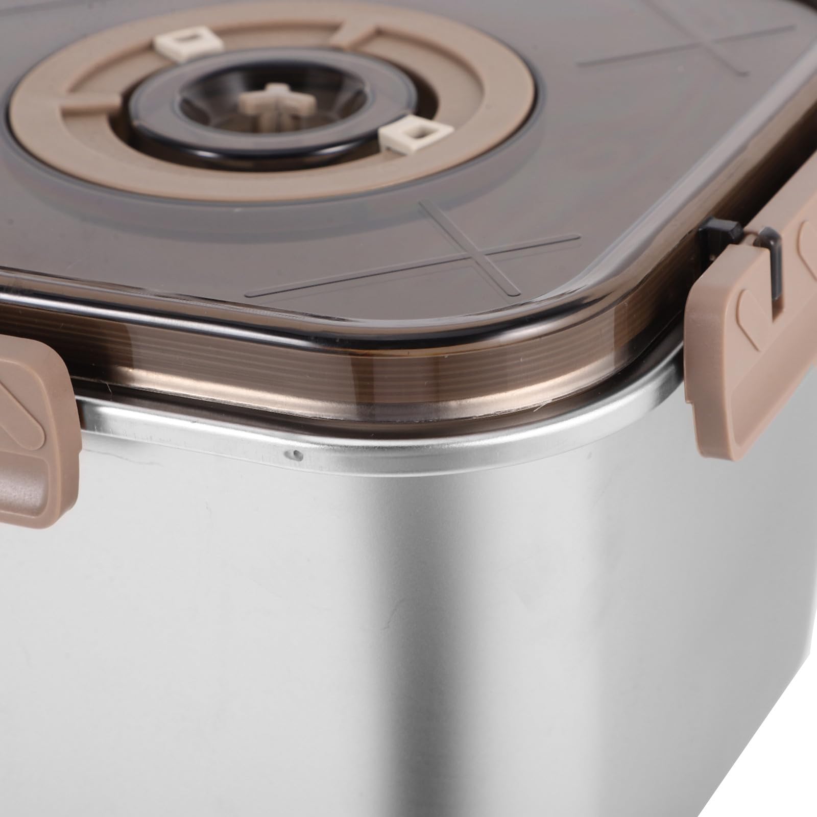 DOITOOL Edelstahl Frischebox 5,8l Luftdichte Aufbewahrungsbox mit Deckel Stapelbar für Vorratskammer und Frisches Obst Sowie Vorgeschnittenes Lebensmittelaufbewahrung