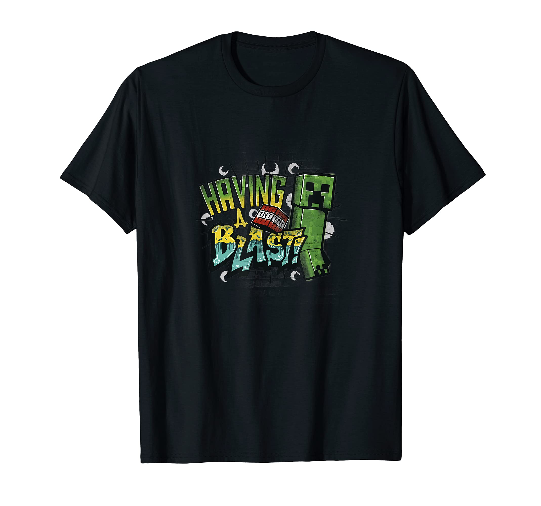 MinecraftCreeper TNT Having A Blast! Color Gradient T-ShirtOEKO-TEX STANDARD 100
