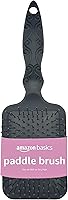 Amazon Basics Paddle Detangling Brush - Gentle Tangle-Free Bristles for Wet or Dry Hair, All Types