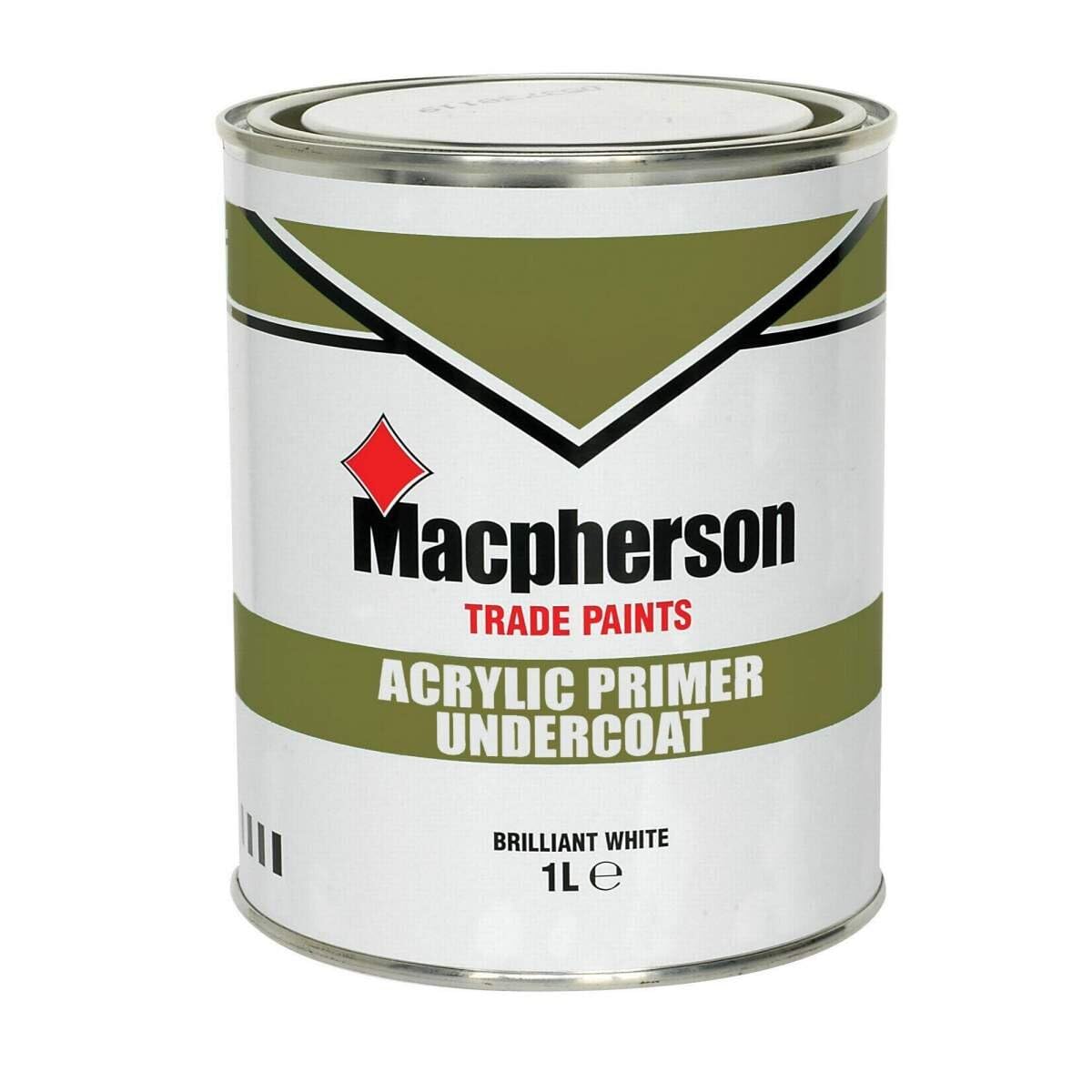 Macpherson Trade White Acrylic Primer Undercoat 1L