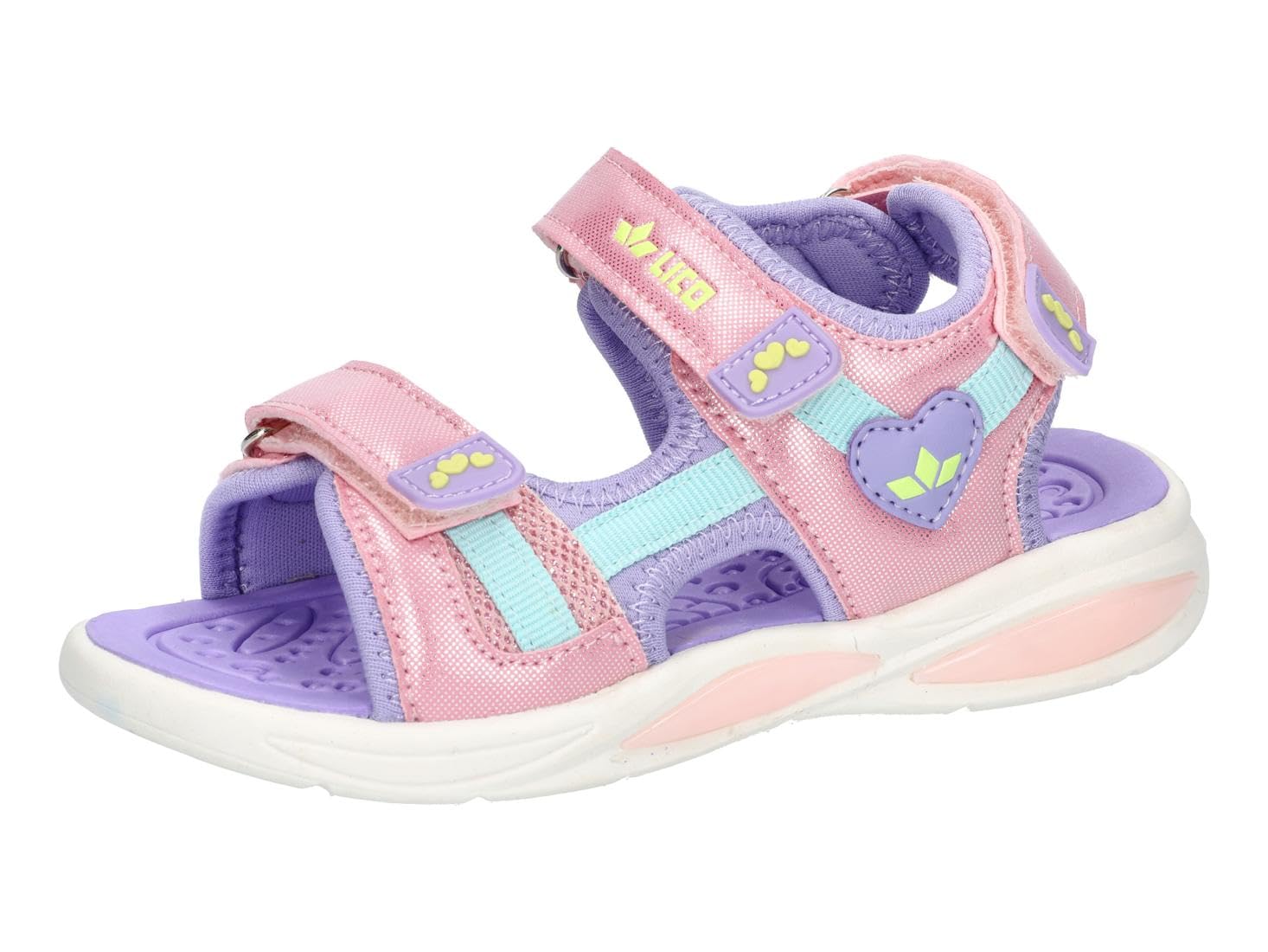 Lico Unisex Kid's Spotlight V Blinky Sneaker, Pink, Purple, Turquoise, 12.5 UK Child