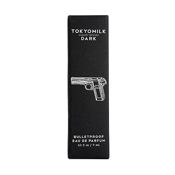 TOKYOMILK Dark BulletProof Travel Eau De Parfum, Smoked Tea, Coconut Milk, Crushed Cedar, Ebony Woods Scented Perfume Spray for Men & Women, Luxury Long Lasting Signature Scent