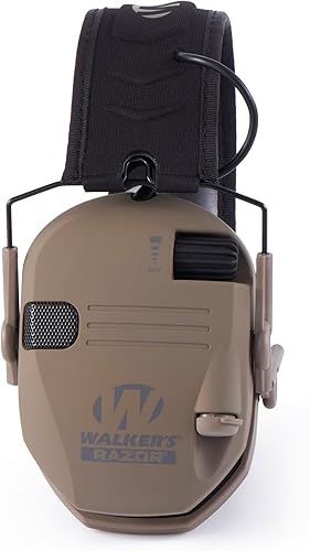 Vista 77 de Walker's Razor Slim Shooter Electronic Hunting Orejeras de protección auditiva plegables Razor Slim Verde Patriot,Flat Dark Earth,Tierra oscura