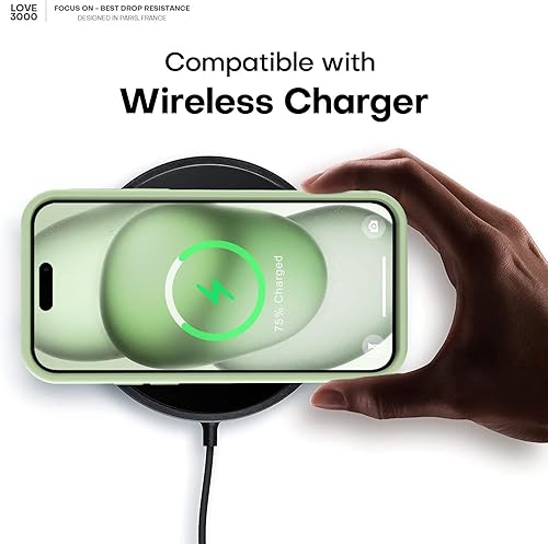 Miniatura 7 de LOVE 3000 Compatible con iPhone 15, cámara de cobertura completa de silicona suave, protección contra caídas de 8 pies, funda protectora de cuerpo