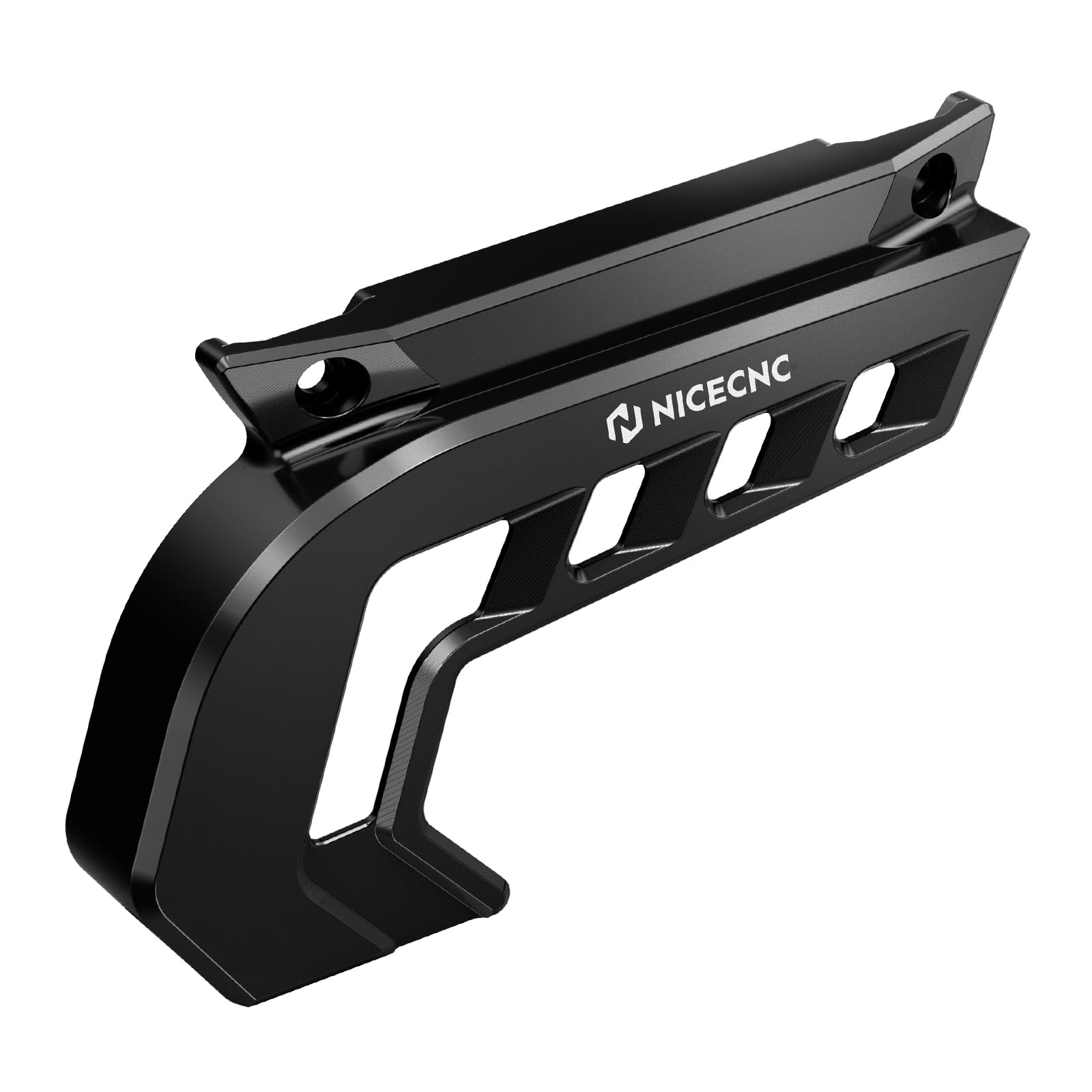 NICECNC Chain Guard Sprocket Cover Compatible with Stark Varg EX MX 2024-2025,with Extended Protection & Built-in POM Guide, High-Strength 6061-T6 CNC Aluminum Black