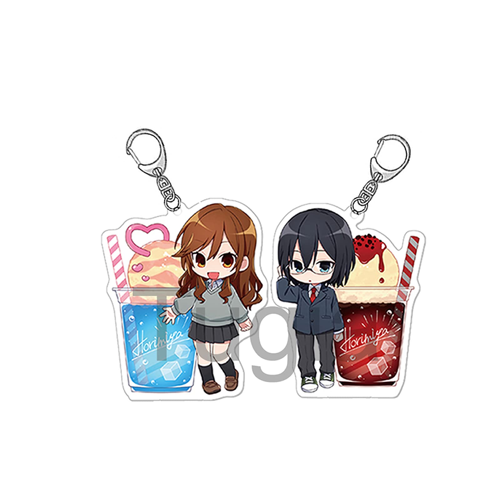 Tugia Horimiya Keychains,Anime Miyamura Izumi Cosplay Kyoko Costume Accessories(6PCS), Miyamura Izumi&kyoko, 6cm