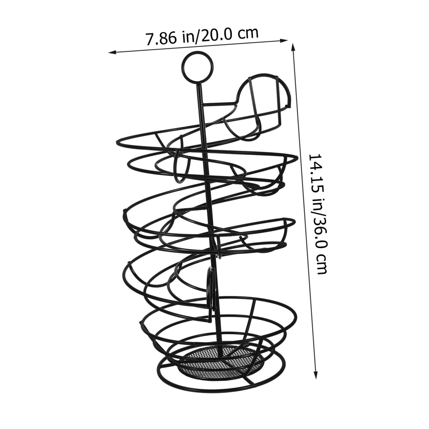 COLLBATH Soporte Metálico para Huevos Diseño Espiral Organizador De Almacenamiento para Cocina Huevera Decorativa y Funcional Ahorra Espacio La Nevera