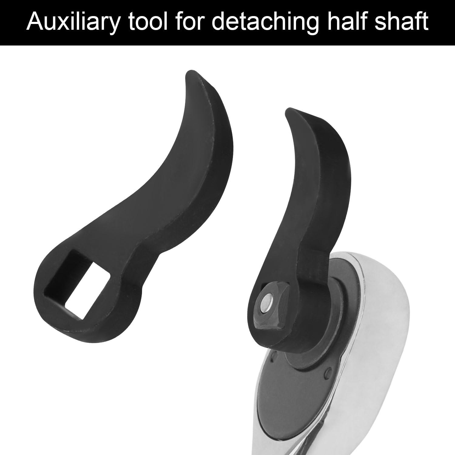 Crowbar Adapter Tools, Adjustable Angle Crow Bar Wrench Head Fits 1 2 Coupler Adaptor Head Tool For Ratchet Leverage Design Heavy Duty Drive Steel Pry For Tight Spaces