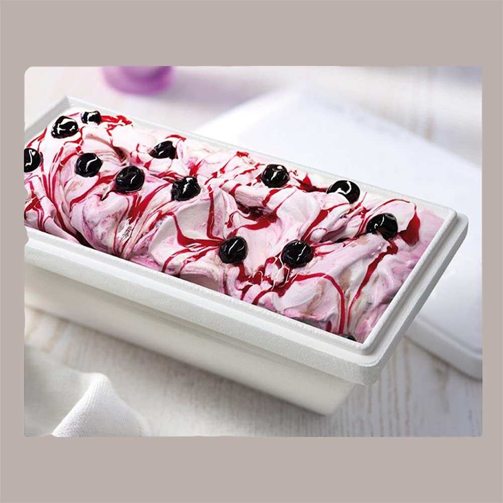 Lucgel Scatola Termica Contenitore in Polistirolo per Trasporto Gelato o Alimenti Freddi YETI XXL 1000gr / 1500cc ALCAS - 50 pezzi -