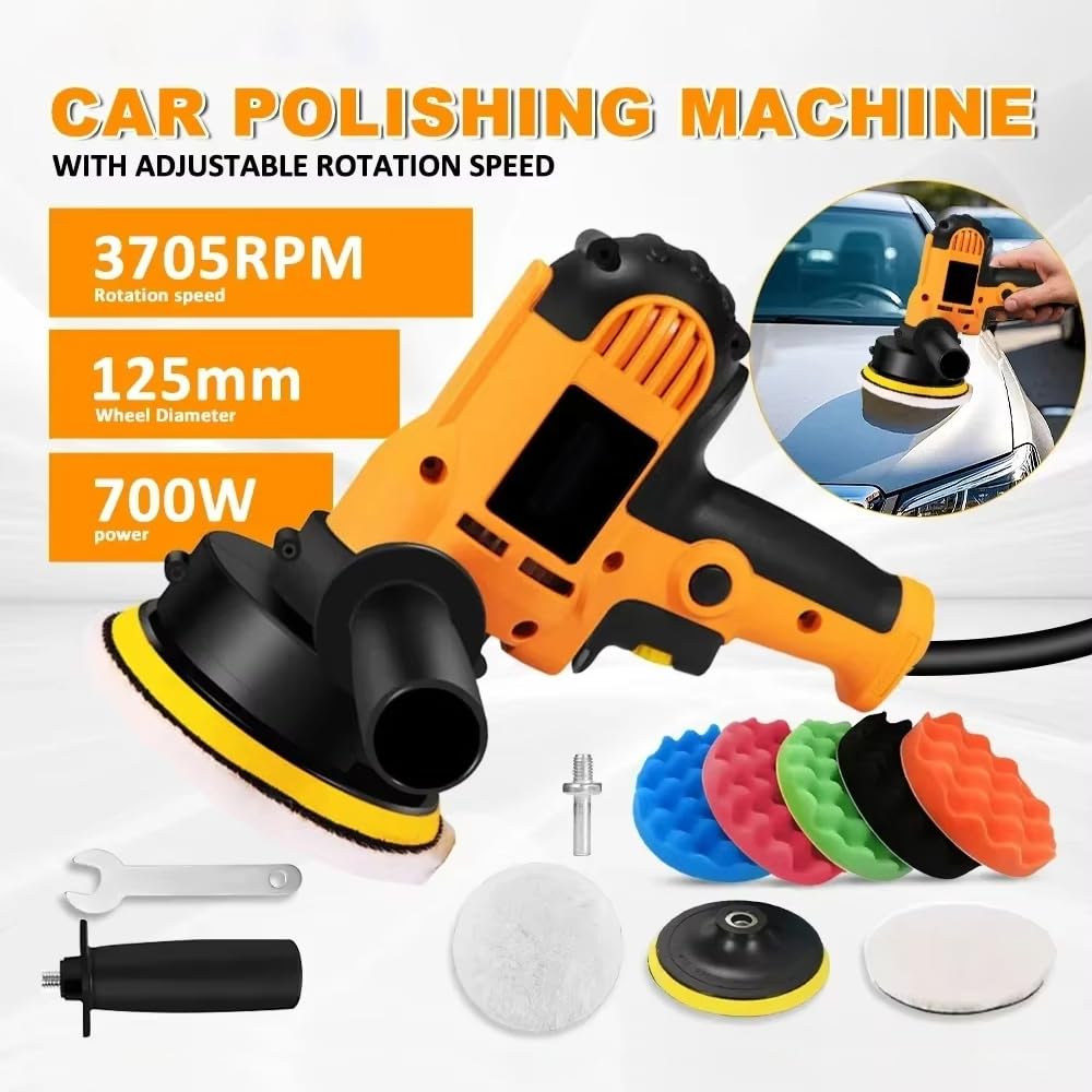 VALKEM Poliermaschine Auto für VW EOS Coupe/Cabriolet/EOS Final Edition TSI 6MT DSG, Mini Poliermaschine Klein, Mehrstufige Geschwindigkeiten, Polierset für Autopflege & Aufbereitung