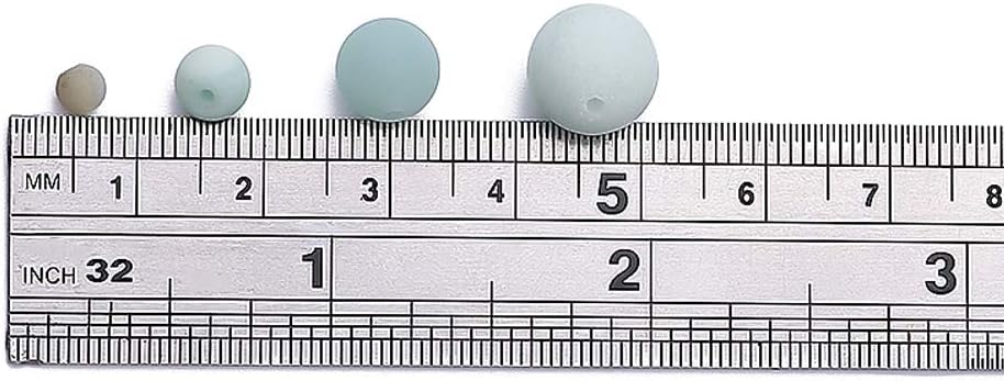 BEADIA Natural Matte Amazonite Jade Stone Round Loose Semi Gemstone Beads for Jewelry Making 10MM 38PCS Matte Amazonite 10mm