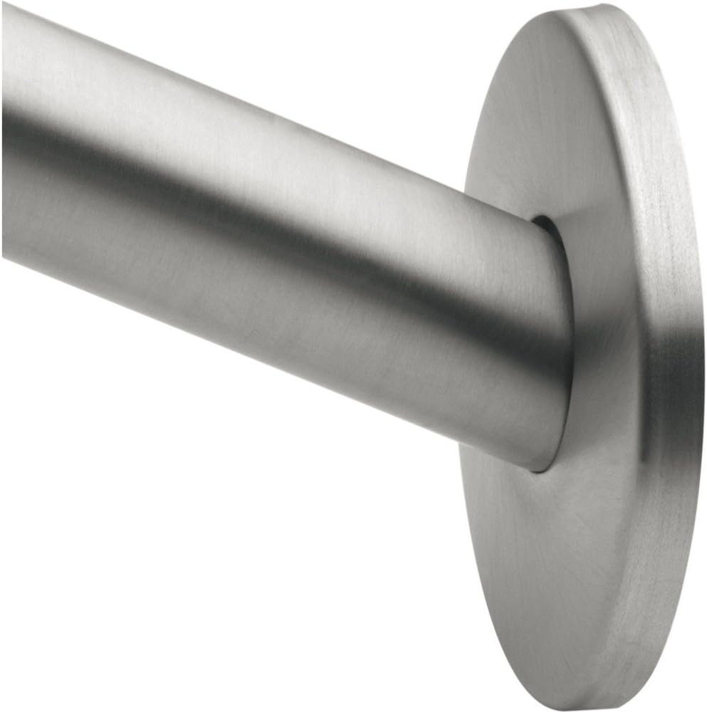 Moen 65FBS Donner LowProfile Curved Shower Rod Flange Kit (Brushed
