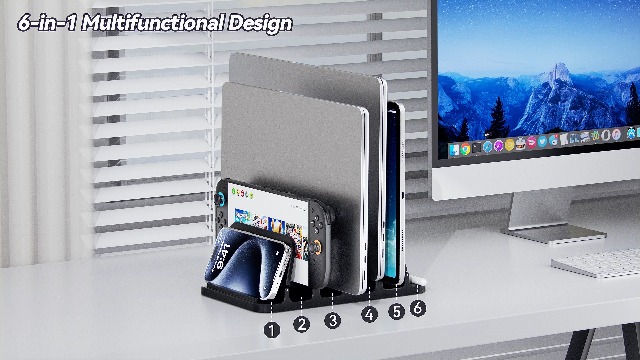 Vigo Houten laptopstandaard voor bed, verstelbare laptop schootbureau en schootlade met ingebouwde opslag, opvouwbaar en ergonomisch ontwerp voor lezen, schrijven en werken (walnoot