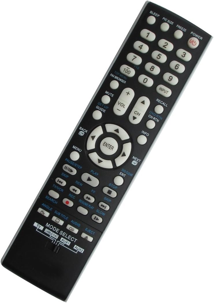 Universal Remote Replacement Control Fit for Toshiba 32DT1U 32DT2U 32DT2U1 26LV67 26SL400U 27HLV95 Regza LCD LED Plasma HDTV TV