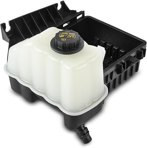 A-Premium Tanque de expansión de recuperación de desbordamiento de refrigerante del motor con tapa compatible con Ford F-250 Super Duty, F-350 Super