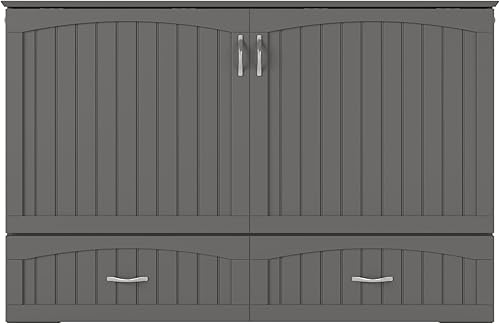 Miniatura 7 de AFI, Southampton Murphy - Cómoda de cama tamaño Queen con colchón de 6 pulgadas, cajón de almacenamiento y cargador USB integrado, color gris