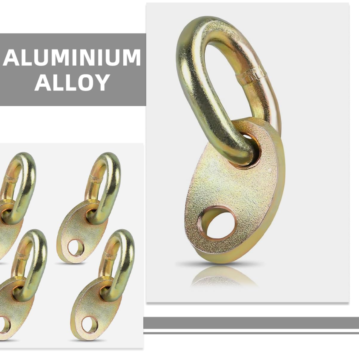 ULTECHNOVO 4pezzi Sollevamento per Staffe Regolabili per Paranco Kit per Sollevamento Occhielli Resistenti e Facile