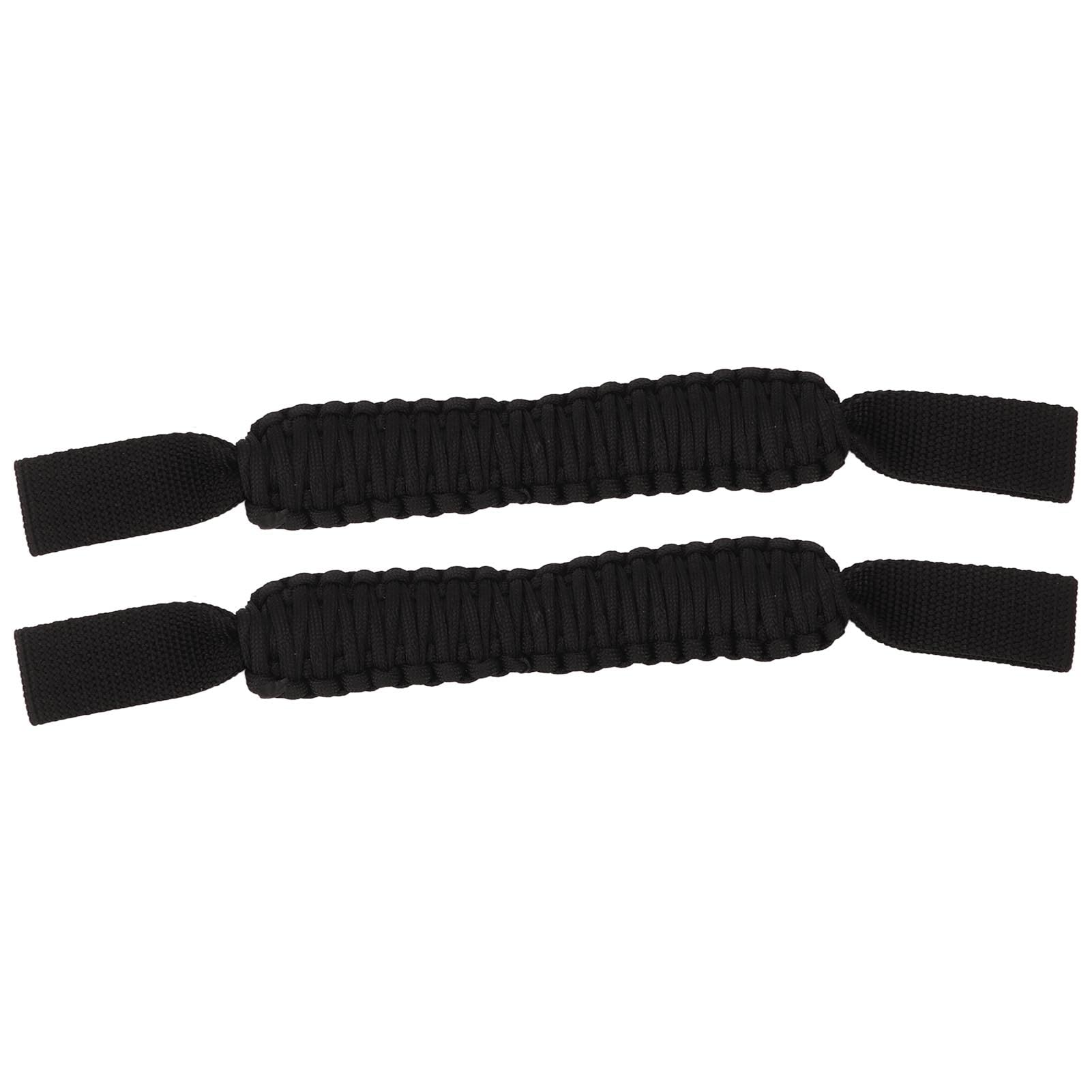 Bediffer Haltegriffe Vordere Kopfst¨¹tze , 29 , 6 cm Haltegriffe Kopfst¨¹tze , ¨¹berrollb¨¹gel , rutschfeste Paracord Griffe , Universell Auto , SUV , ATV , UTV , Wohnmobil(Schwarz)