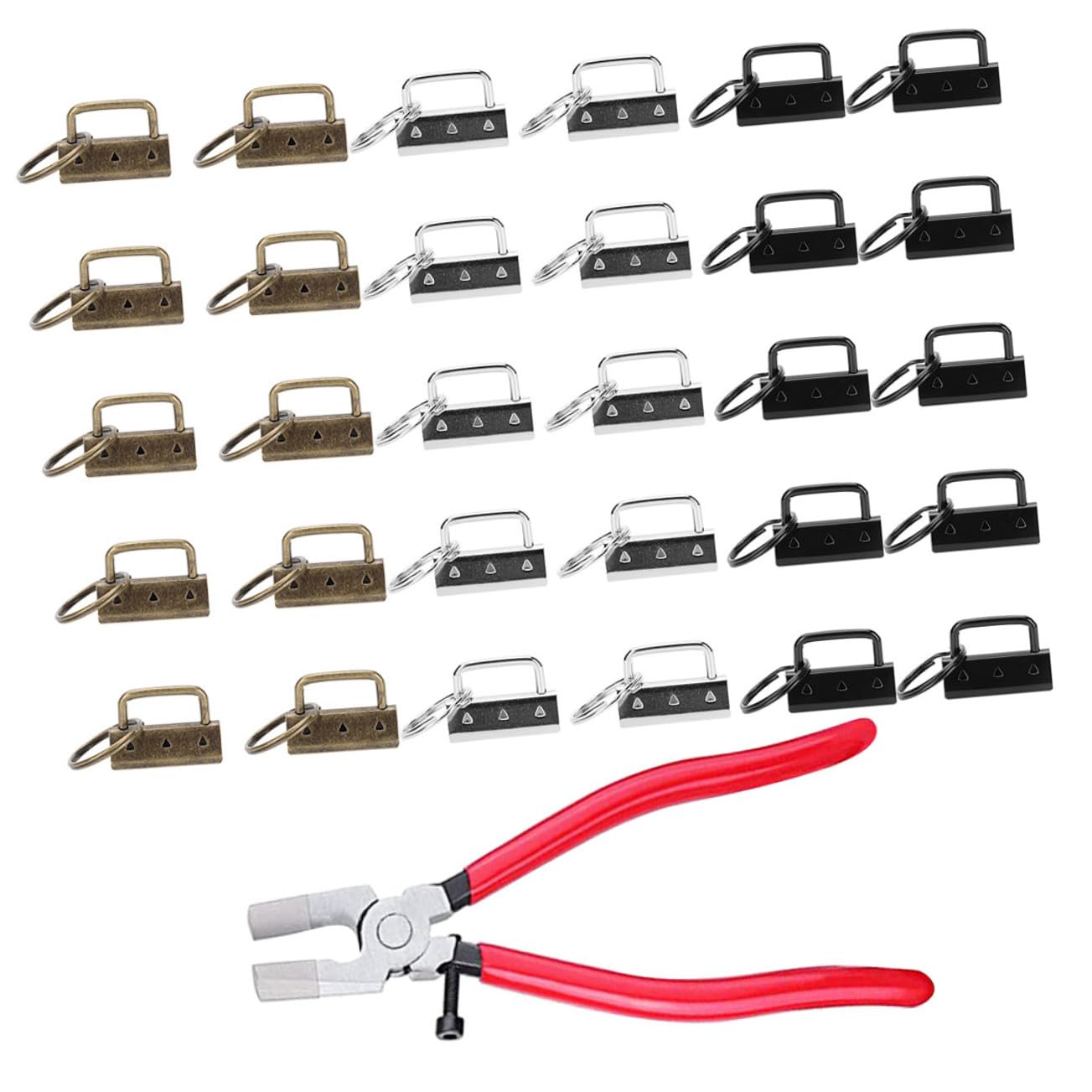 Kit accessoires pour porte-clés DIY et pinces robustes pour tour de cou et bracelets