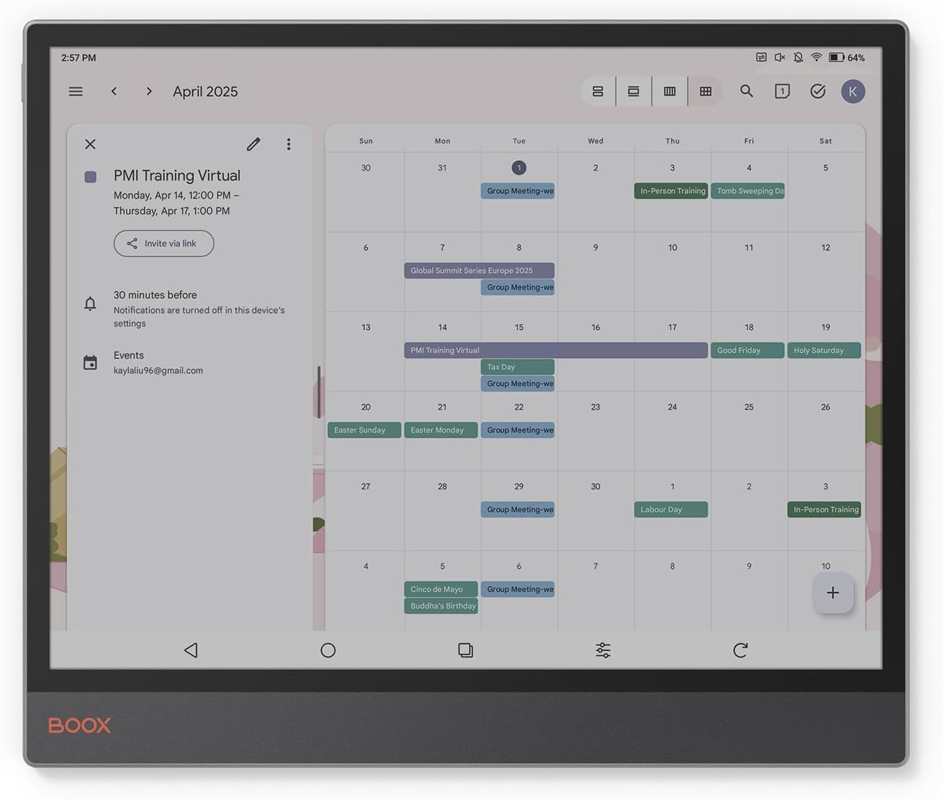 BOOX電子書籍リーダー　Tab X C Amazon.co.jp: BOOX Tab X C 13.3色 ePaper 6G 128G E 電子書籍