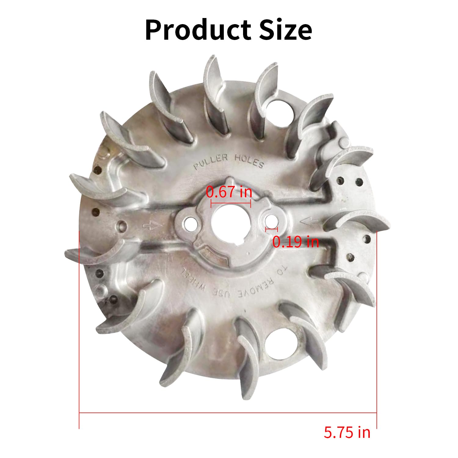 Verbessertes 590544 Schwungrad für Briggs & Stratton Motor-Rasenmäher-Ersatzteile, exakter Ersatz des Original-Schwungrads, Kleinmotormodell 08P502/0029-H1 Teile, hochwertiges 590544 Schwungrad