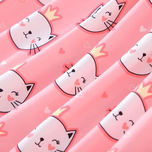 Miniatura 5 de Popshion Vestidos de niña con mangas con vuelo, vestido de verano para niños, fiesta de cumpleaños, sin mangas, vestido de 1 a 8 años