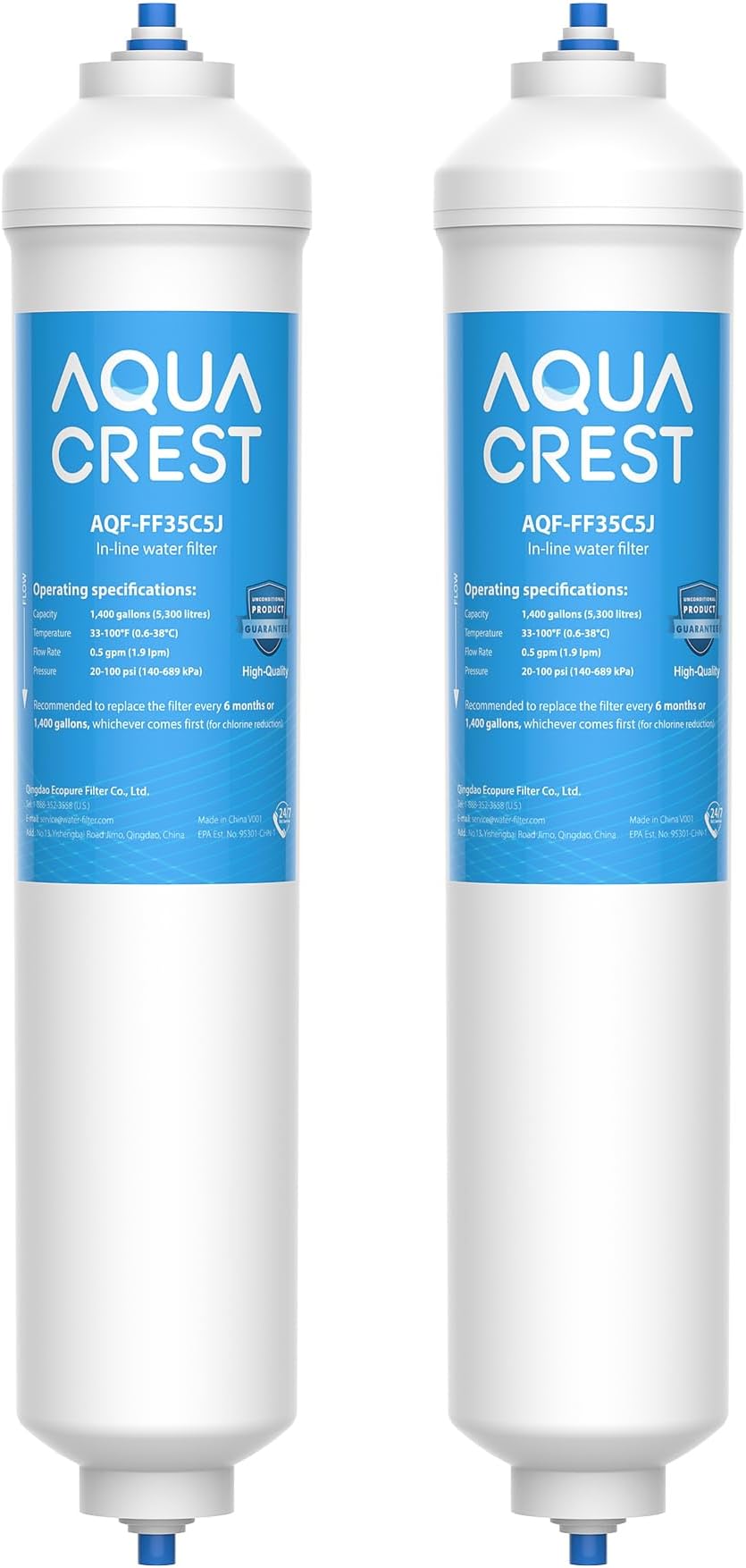 AQUA CREST FF35C5J Fridge Freezer Water Filter
