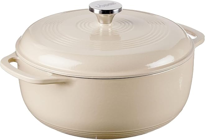 Lodge Essential Enamel Cast Iron Dutch Oven 6 Quarts -