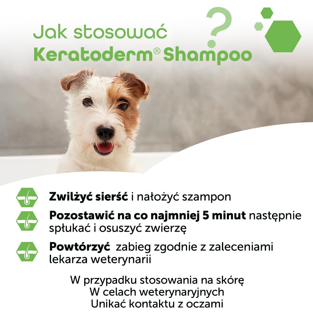 MP Labo Keratoderm® Szampon 200 ml – regulujący wydzielanie sebum i złuszczający – technologia Skin Barrier Protect™ – dla psów i kotów