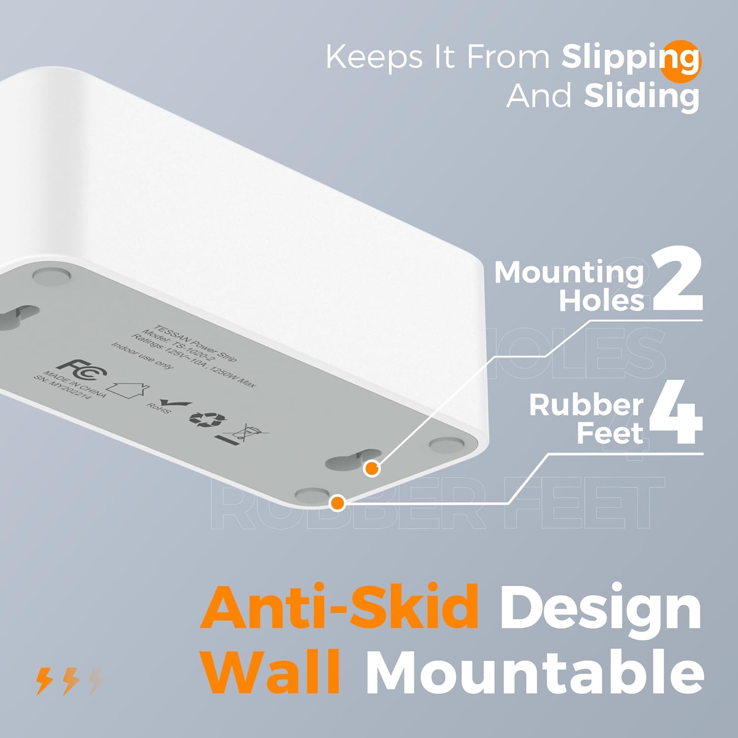 Flat Plug Power Strip: 4 Surge Protected Outlets 6 61m4d5fV3ZL. AC SL1500
