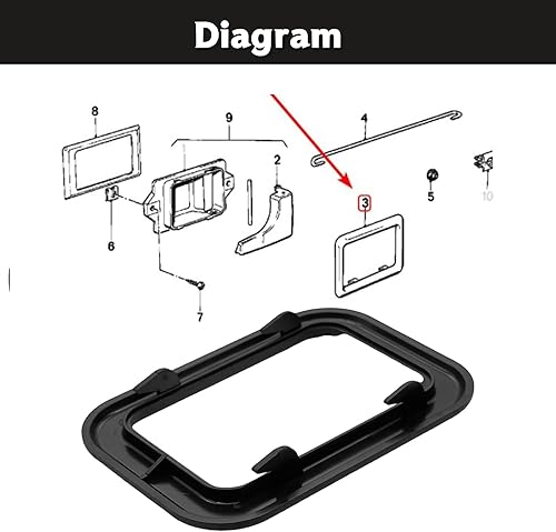 Miniatura 5 de 51211876043 2 piezas para BMW E23 E28 E30 que cubre la manija de la puerta interior/manija superior convertible