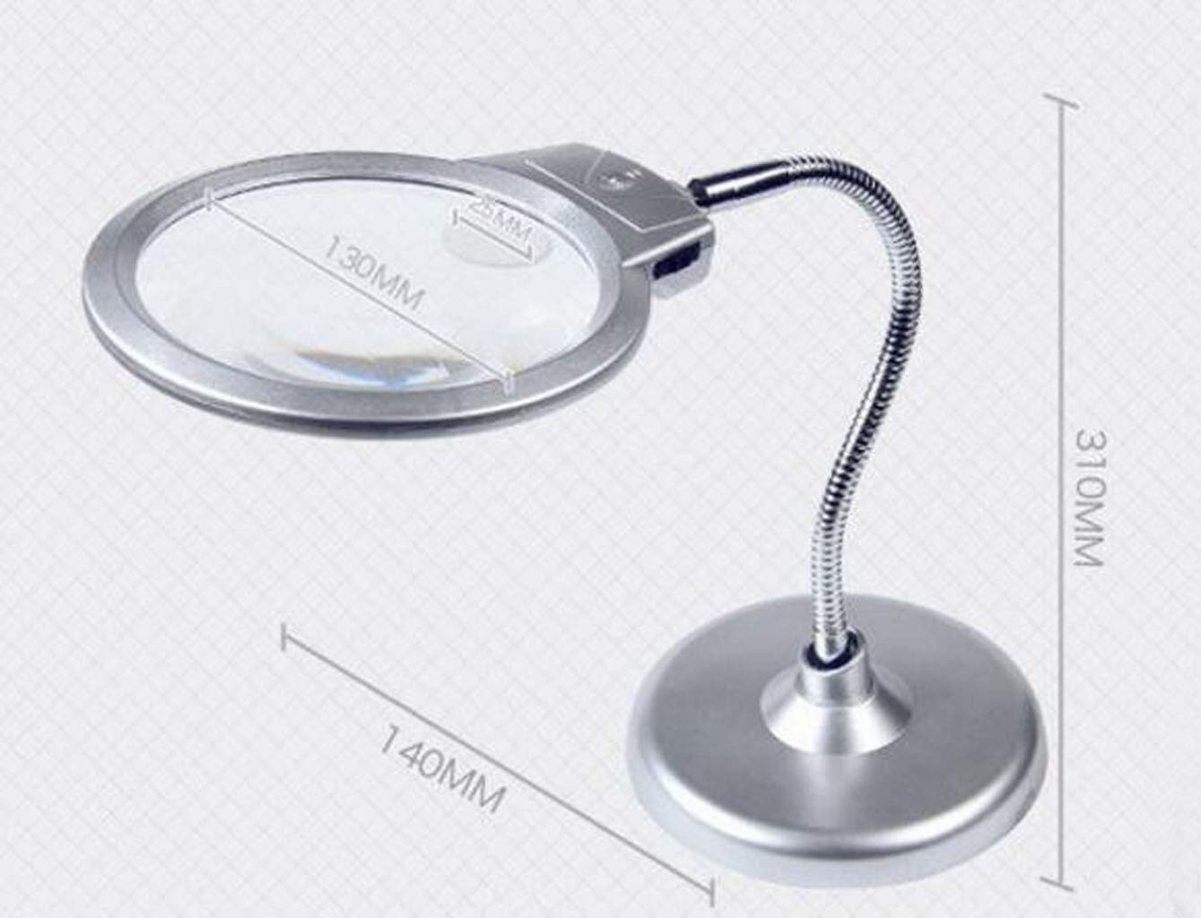 EUQKKWLOY Lupas Lupa de Pantalla Lupa, Lupa de Escritorio Servicio de Lectura Lupa Lupa LED Lupa con luz LED Vida cálida Familiar