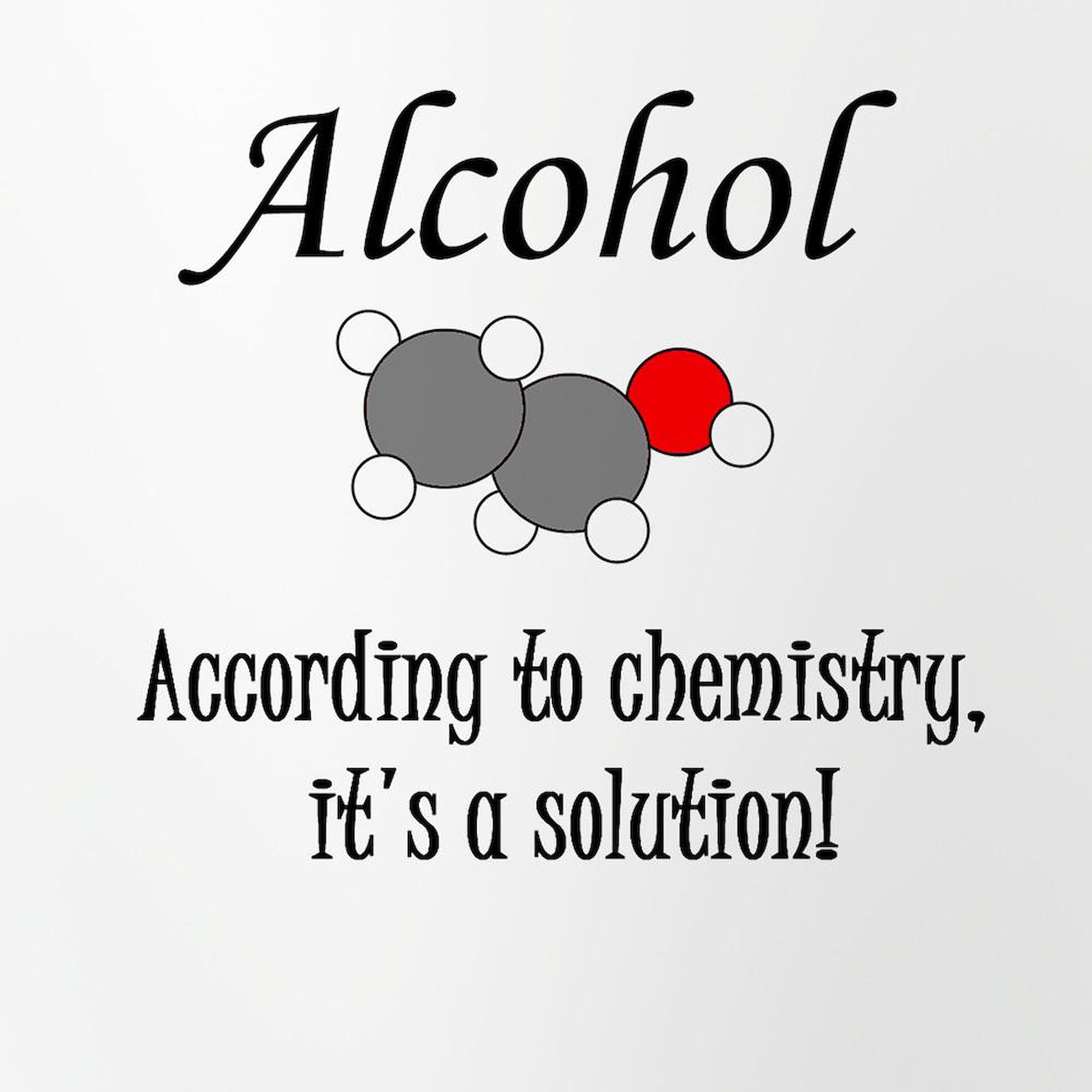 CafePress Alcohol Is A Solution Pint Glass, 16 oz. Drinking Glass