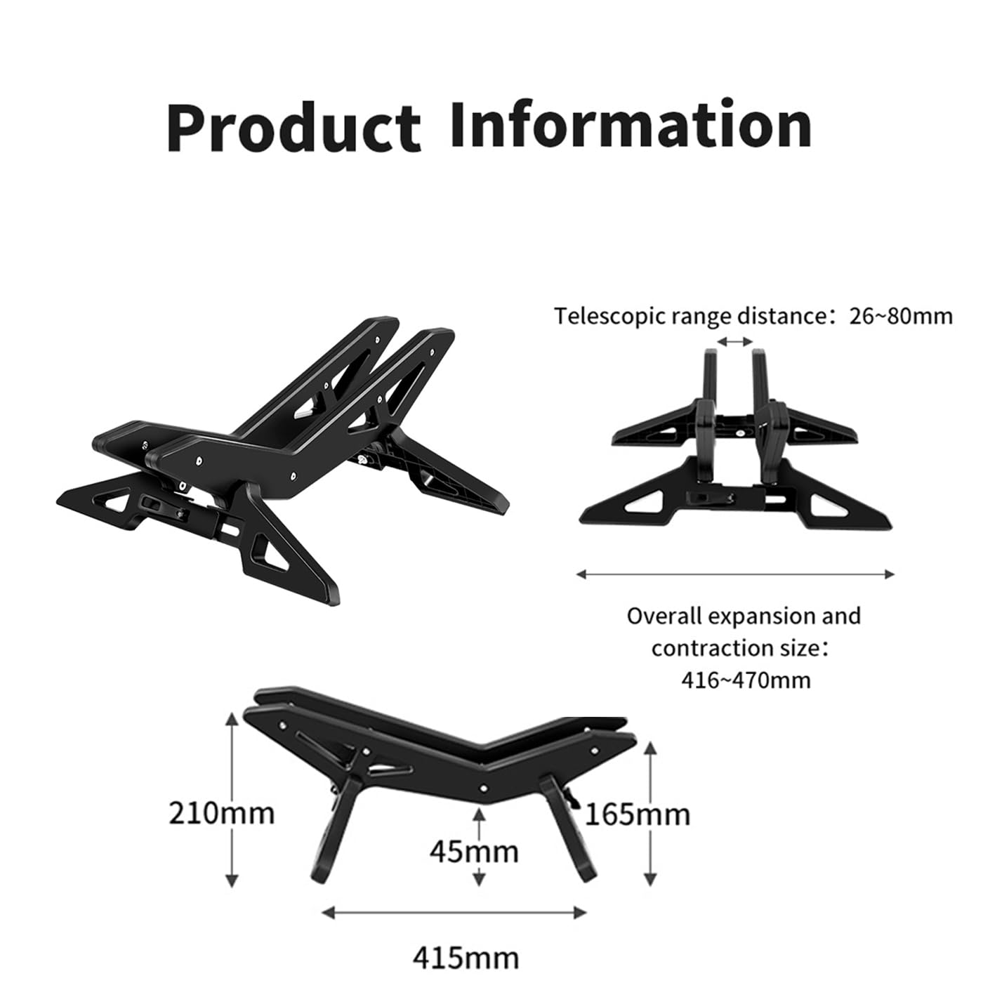 MAOMCIAI Fat Tire Cycle Bike Stand,Portable Floor Rack,Bicycle Park,Adjustable Bike Floor Stand,Bicycle Storage Fit 20