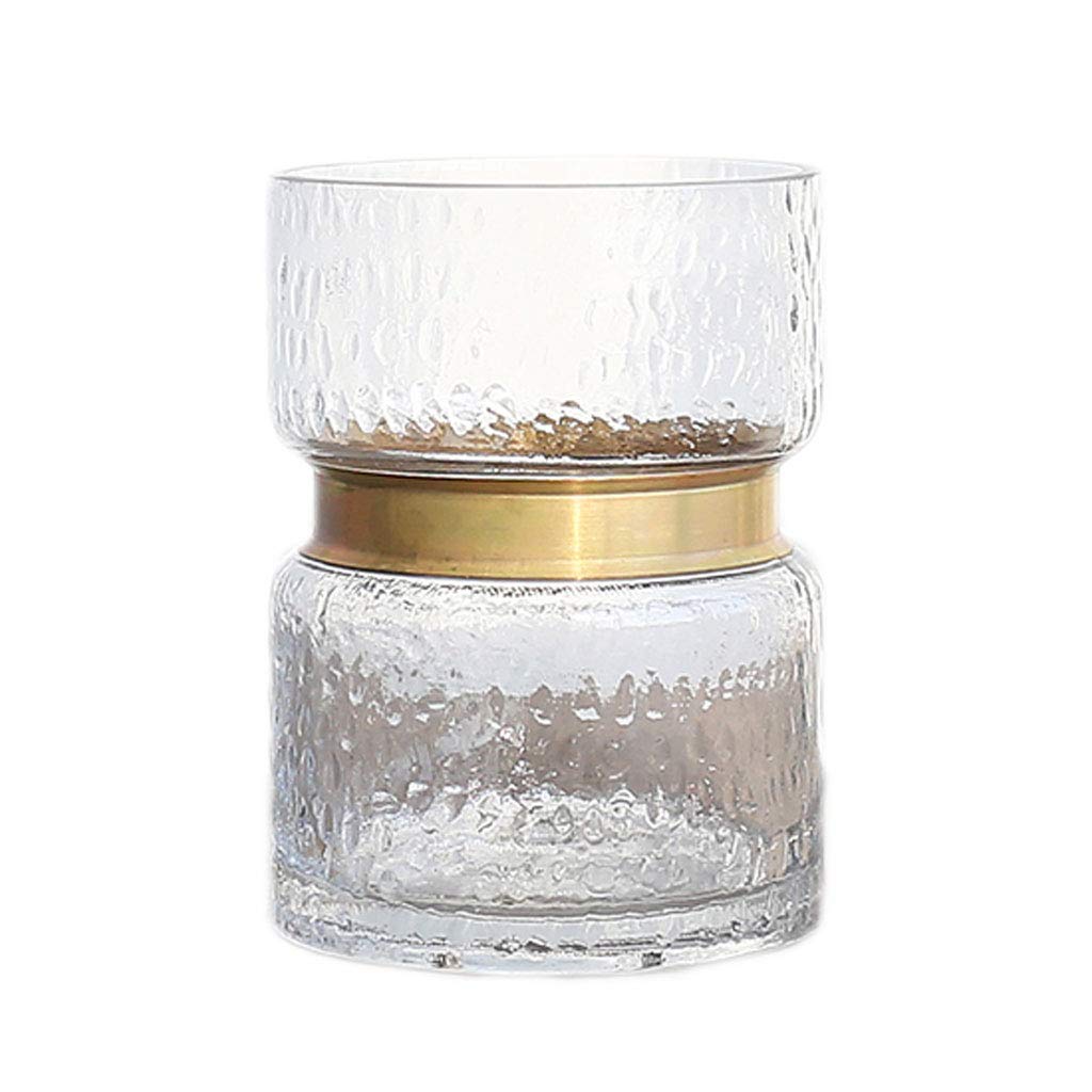 Vase de fleurs en verre élégant pour ornements de table salon