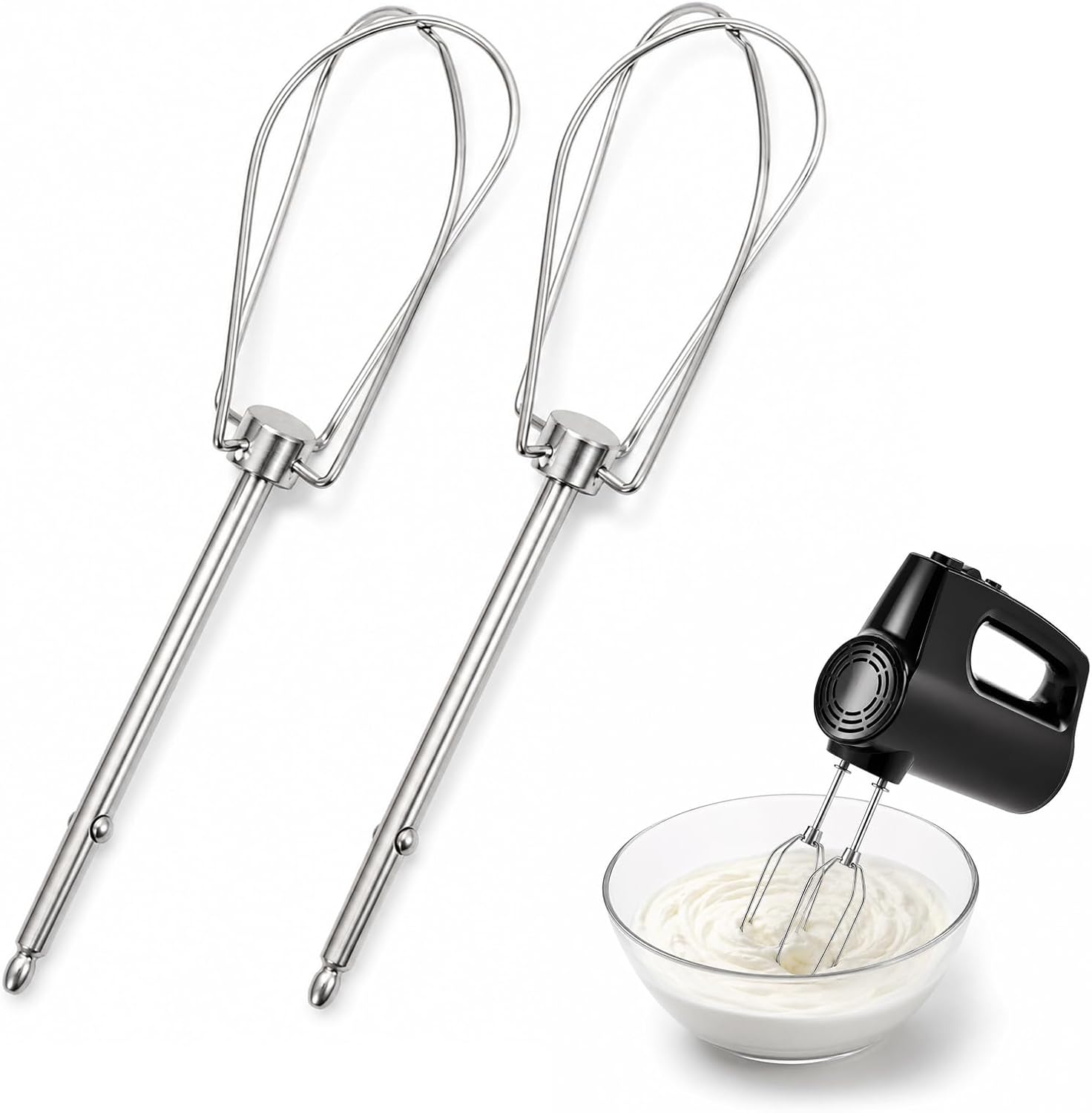 2 Pcs Hand Mixer Attachments Compatible With BLACK and DECKER