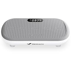 MERACH Vibration Plate Exercise Machine Vibration Plate 440 Lbs Capacity Bluetooth and Silicone Pedal Stimulate Deep Fat Vibration