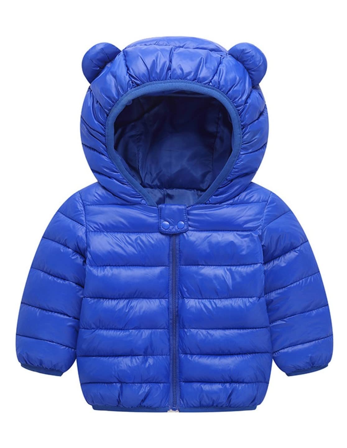 Happy childhood Infant Toddler Boys Girls Down Cotton Winter Ears Hoodie Coats Windproof Lightweight Warm Jacket