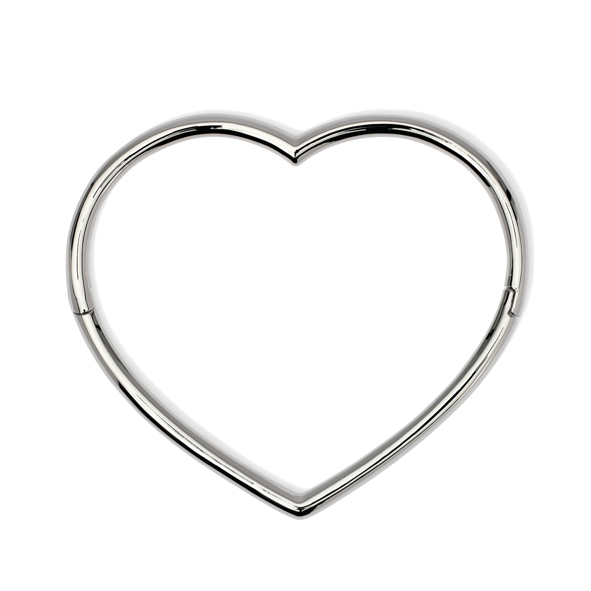 KIDULT - Bracciale Donna - Bracciale rigido a cuore in acciaio - 831049