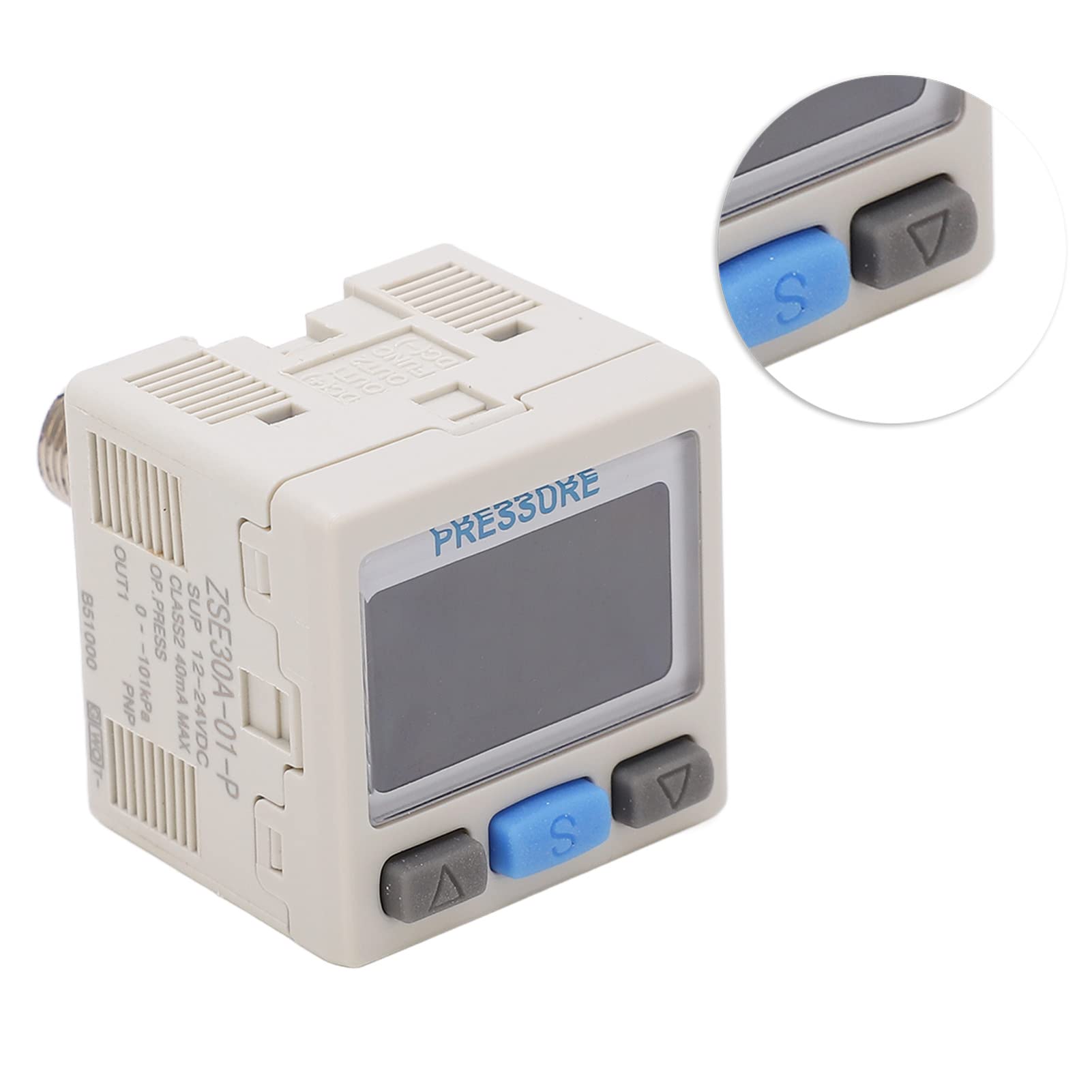 Zawór Regulatora Ciśnienia Powietrza Pneumatyczny Cyfrowy Kontroler Podciśnienia Swtich 0 do -101 KPa 12-24 V DC