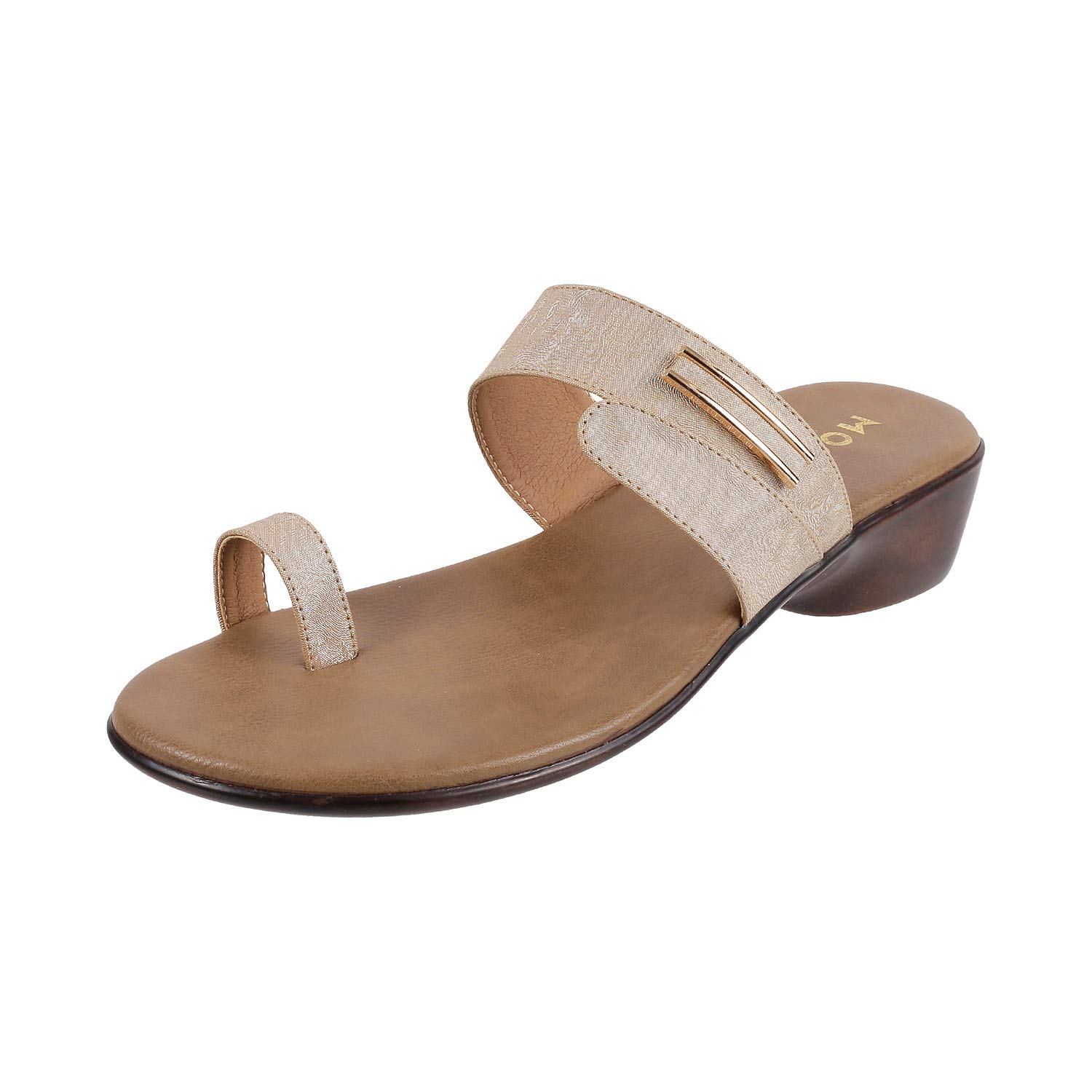 Mochi Womens Synthetic Gold Slippers (Size (5 UK (38 EU)) (B08143J6Q1) Amazon Price History, Amazon Price Tracker