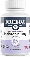 Vista 7 de FREEDA Melatonina - Tabletas masticables sin azúcar de 1 mg – Ayuda natural para dormir con sabor a fruta para adultos y niños a partir de 3 años