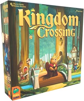 Kingdom Crossing Board Game - Route & Engine Building Strategy Game with Solo Mode, Euro Game for Family Game Night, Ages 14+, 1-4 Players, 45-90 Minute Playtime, Made by Pandasaurus Games