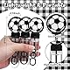 12Pcs Fußball Blase Stäbe für Fußball Thema Geburtstagsfeier Bevorzugungen Kinder Blasen Party Zubehör