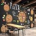 Produktbild LONGYUCHEN Benutzerdefinierte 3D Silk Wandbild Kreative Muster Abstrakte Pizza Geeignet Für Restaurant Coffee Bar Bekleidungsgeschäft Hintergrundbild200CmH×300CmW