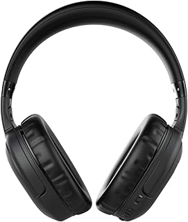 Active Noise Cancelling Headphones, Bluetooth Headphones Over Ear with Mic Deep Bass Hi-Fi Sound, 30Hrs Playtime ANC Wireless Headphones Comfortable Protein Earpads, for Traveling Cellphone PC TV